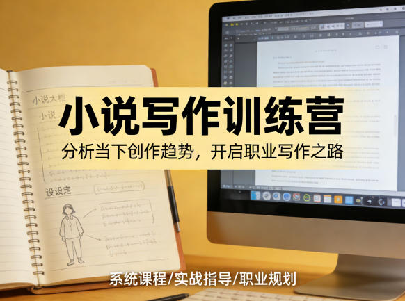 小说加写作训练营，带你分析如何在当下脱颖而出，开启你的职业创作之路-百盟网
