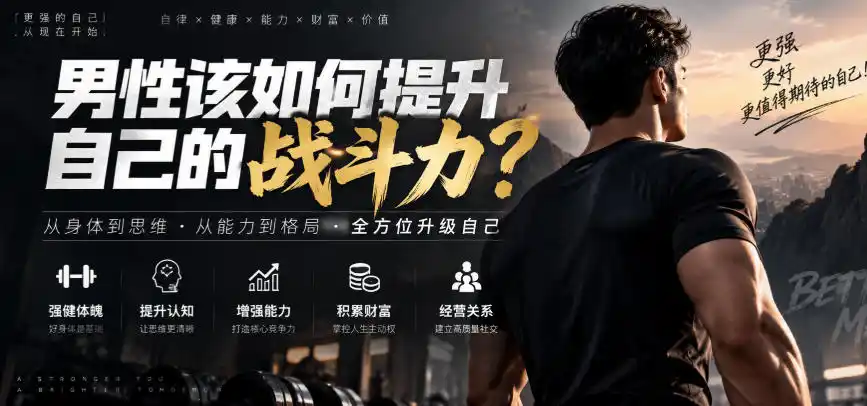 付费文章:男性该如何提升自己的战斗力?-百盟网