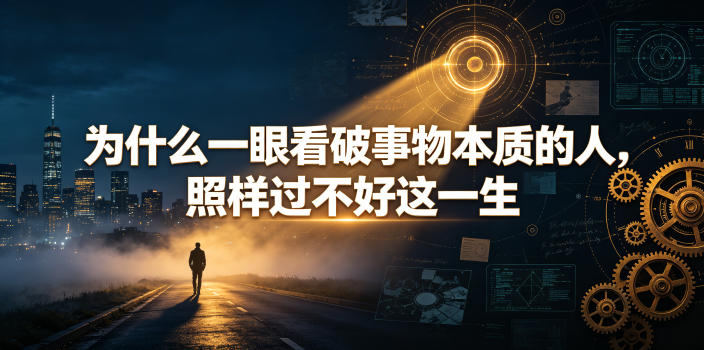 付费文章:为什么一眼看破事物本质的人,照样过不好这一生-百盟网