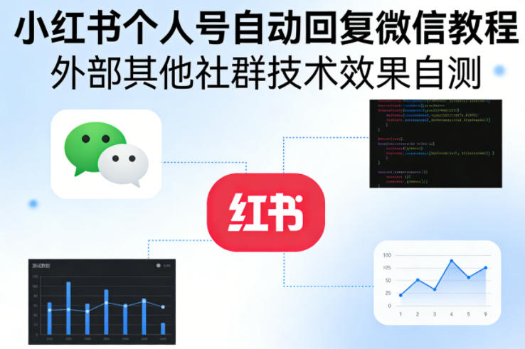 小红书个人号自动回复微信教程,外部其他社群技术,效果自测-百盟网