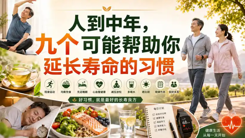 付费文章:人到中年,九个可能帮助你延长寿命的习惯-百盟网