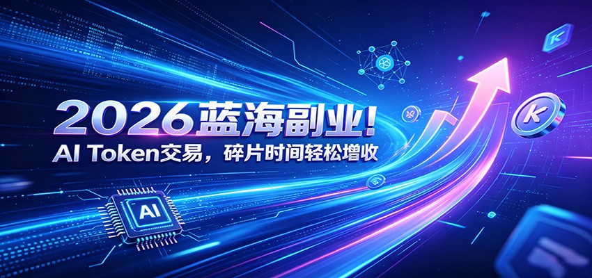 2026蓝海副业!AI Token交易,碎片时间轻松增收-百盟网