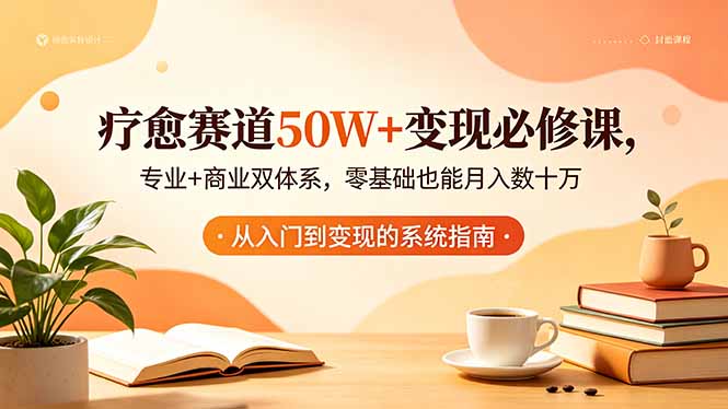 疗愈赛道50W+变现必修课,专业+商业双体系,零基础也能月入数十万-百盟网