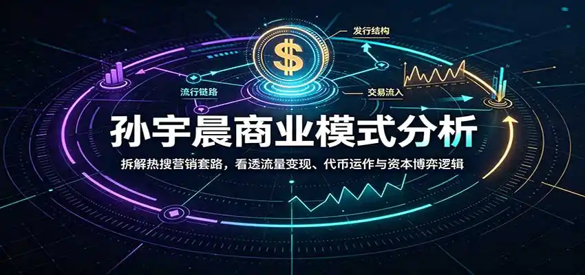 孙宇晨商业模式分析：拆解热搜营销套路，看透流量变现、代币运作与资本博弈逻辑-百盟网
