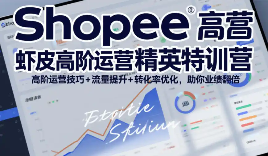 Shopee虾皮高阶运营精英特训营，高阶运营技巧+流量提升+转化率优化，助你业绩翻倍(更新26年9月)-百盟网