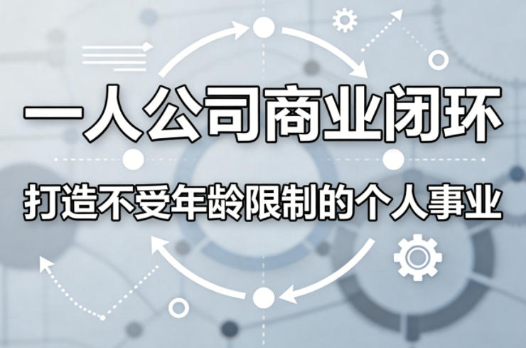 一人公司商业闭环，打造一份不受年龄限制的个人事业-百盟网