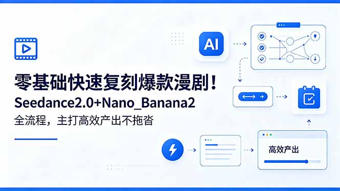 零基础快速复刻爆款漫剧!Seedance2.0+Nano_Banana2全流程,主打高效产出不拖沓-百盟网