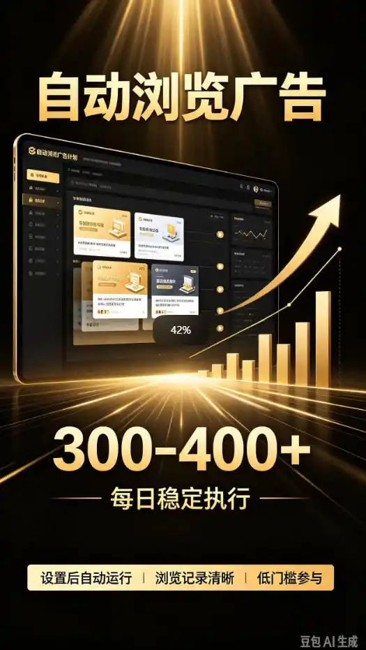 自动浏览广告计划，0门槛副业，日入300-400，躺賺稳定风口项目，无需人工操作，解放双手【揭秘】-百盟网