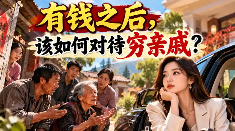某公众号付费文章：有钱之后，该如何对待穷亲戚？-百盟网
