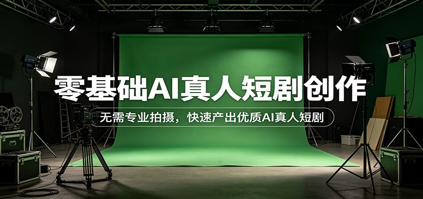 零基础AI真人短剧创作：无需专业拍摄，快速产出优质AI真人短剧-百盟网