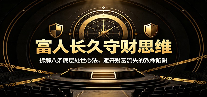富人长久守财思维：拆解八条底层处世心法，避开财富流失的致命陷阱-百盟网