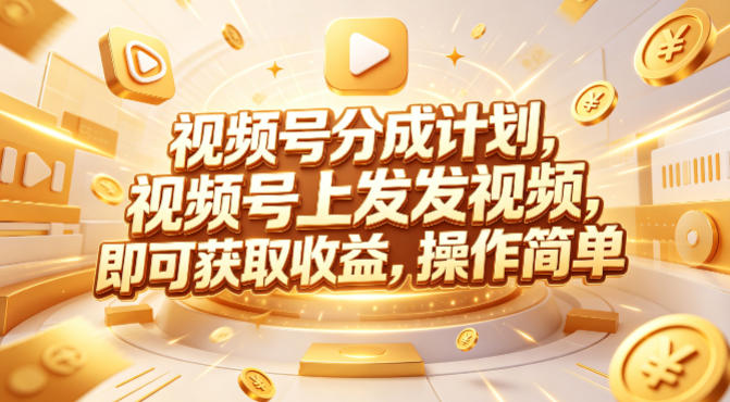 视频号分成计划,599元众筹的Red团队课程,视频号上发发视频,即可获取收益,操作简单-百盟网