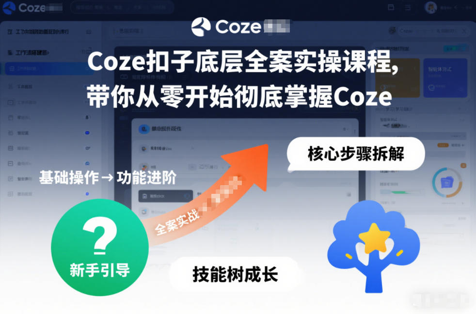 Coze扣子底层全案实操课程,带你从零开始彻底掌握Coze(更新7月)-百盟网