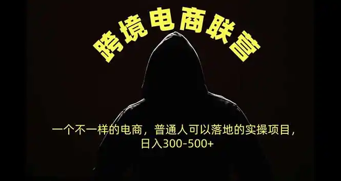 跨境电商联营，一个不一样的电商，普通人可操作日入300-500+-百盟网
