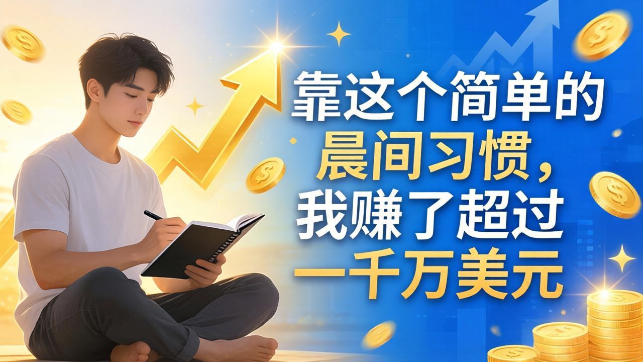 付费文章：靠这个简单的晨间习惯，我赚了超过一千万美元-百盟网