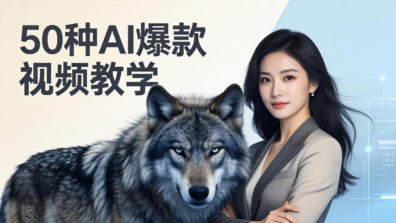50种AI爆款视频教学：影视级古诗词+治愈萌宠+山海经蛟龙，高阶宝典商业落地-百盟网