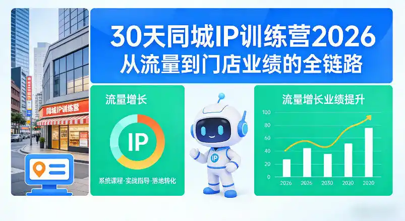 30天同城IP训练营2026年，从流量到门店业绩的全链路(0808更新)-百盟网
